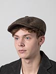 Кепка STETSON арт. 6840514 HATTERAS WOOL HERRINGBONE (коричневый / бежевый)